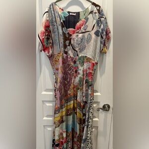 Johnny Was 100% Floral Maxi Dress Large